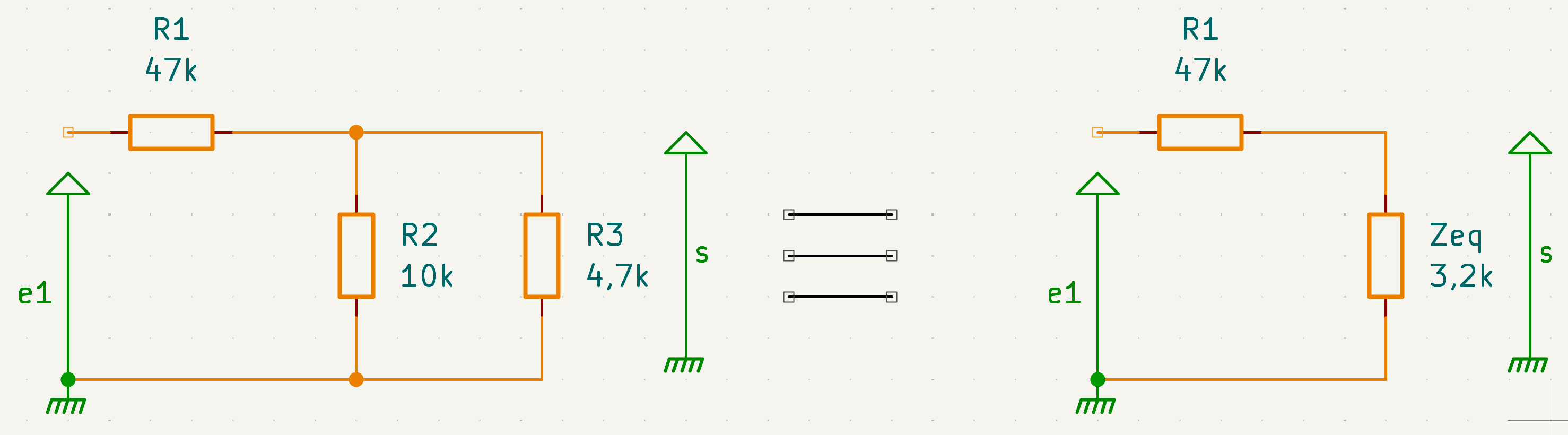 Schema interrupteur en position 2